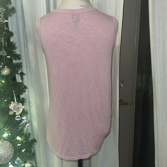 Bobeau light pink sleeveless womens blouse side knot tie shirt casual top Medium - Picture 4 of 8